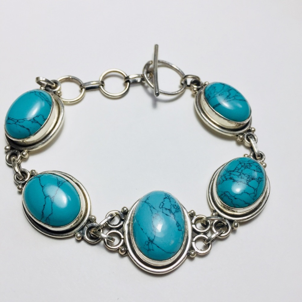 Turquoise Bracelet, 925 Silver